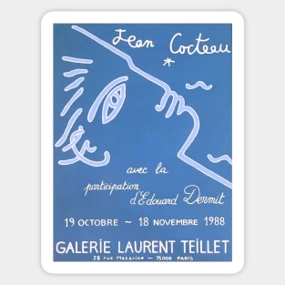 Jean Cocteau Exhibition Poster Sticker